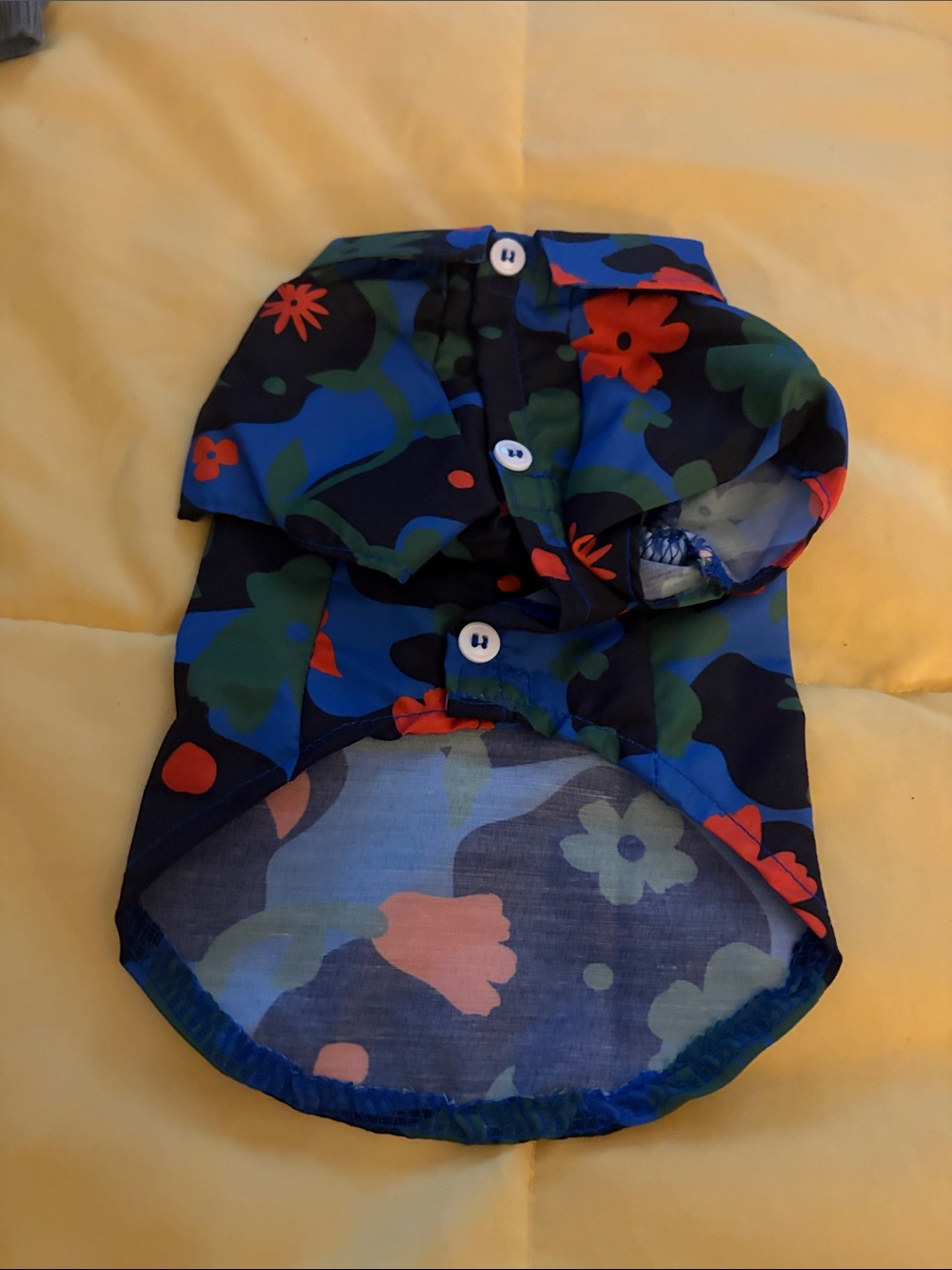 Target Floral Print Dog Shirt in Black, Blue, Green, Orange